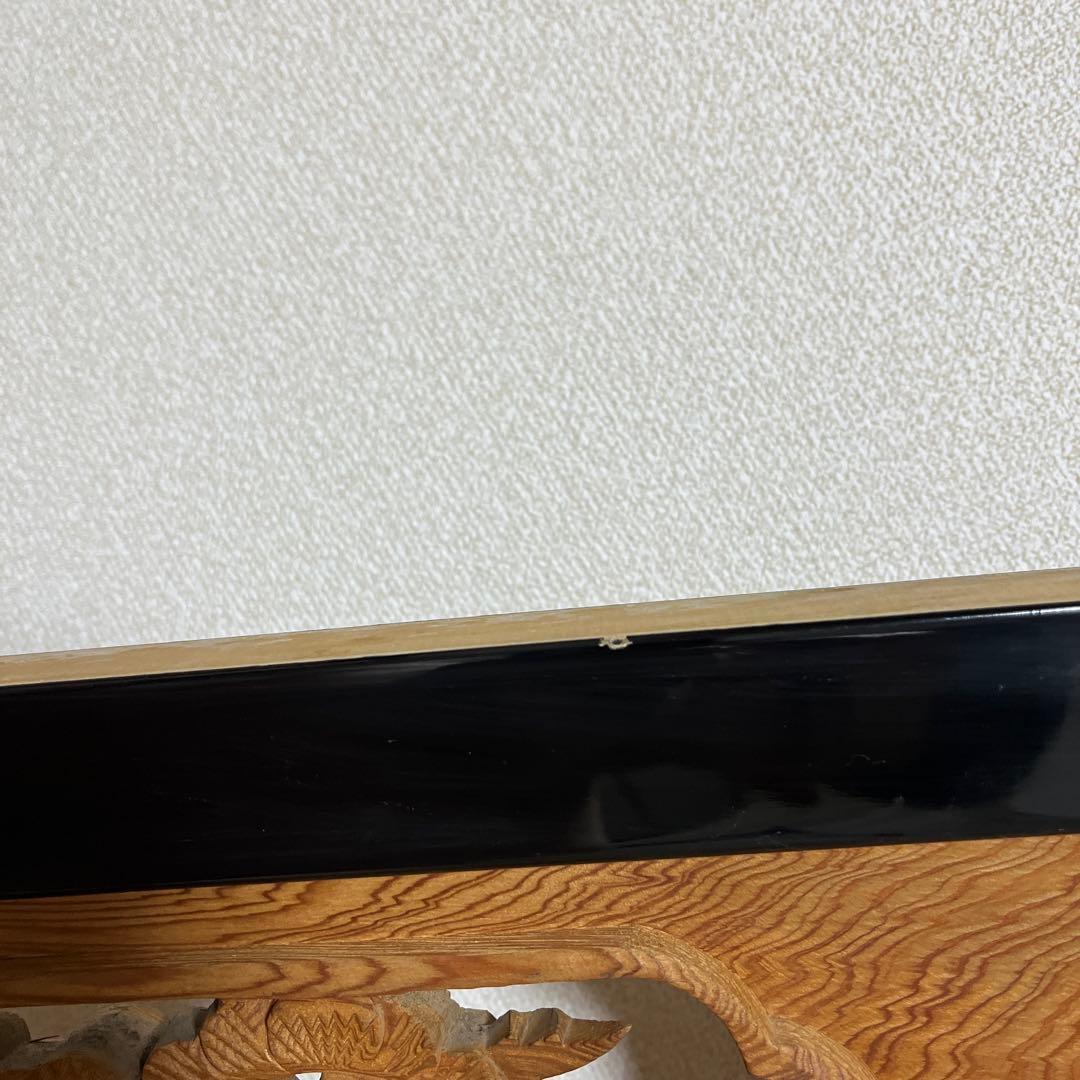 木製彫刻装飾品 2点セット　欄間　中古