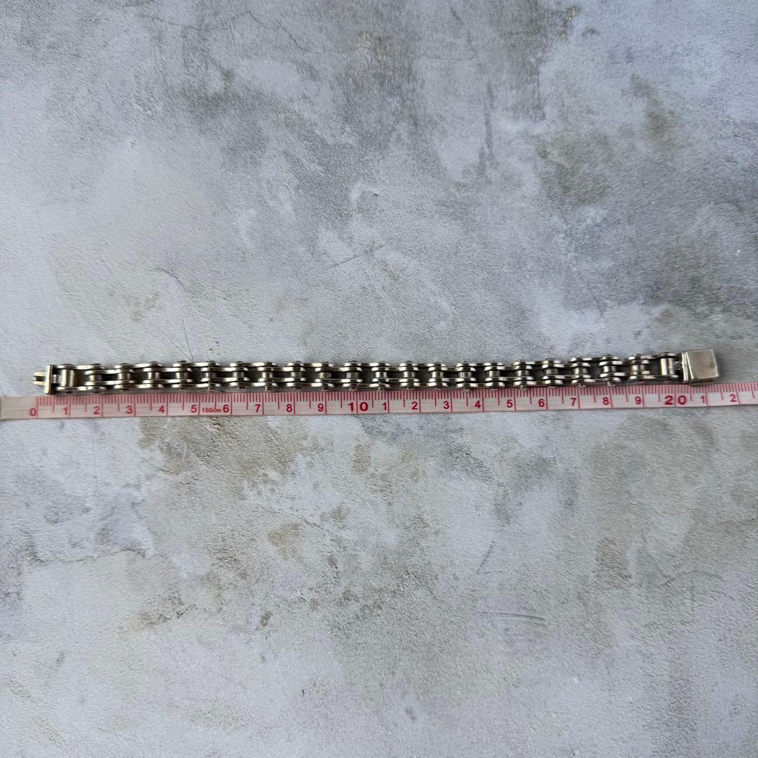 ヴィンテージ ヘビーバイクチェーンブレスレット シルバー925 メキシコ製