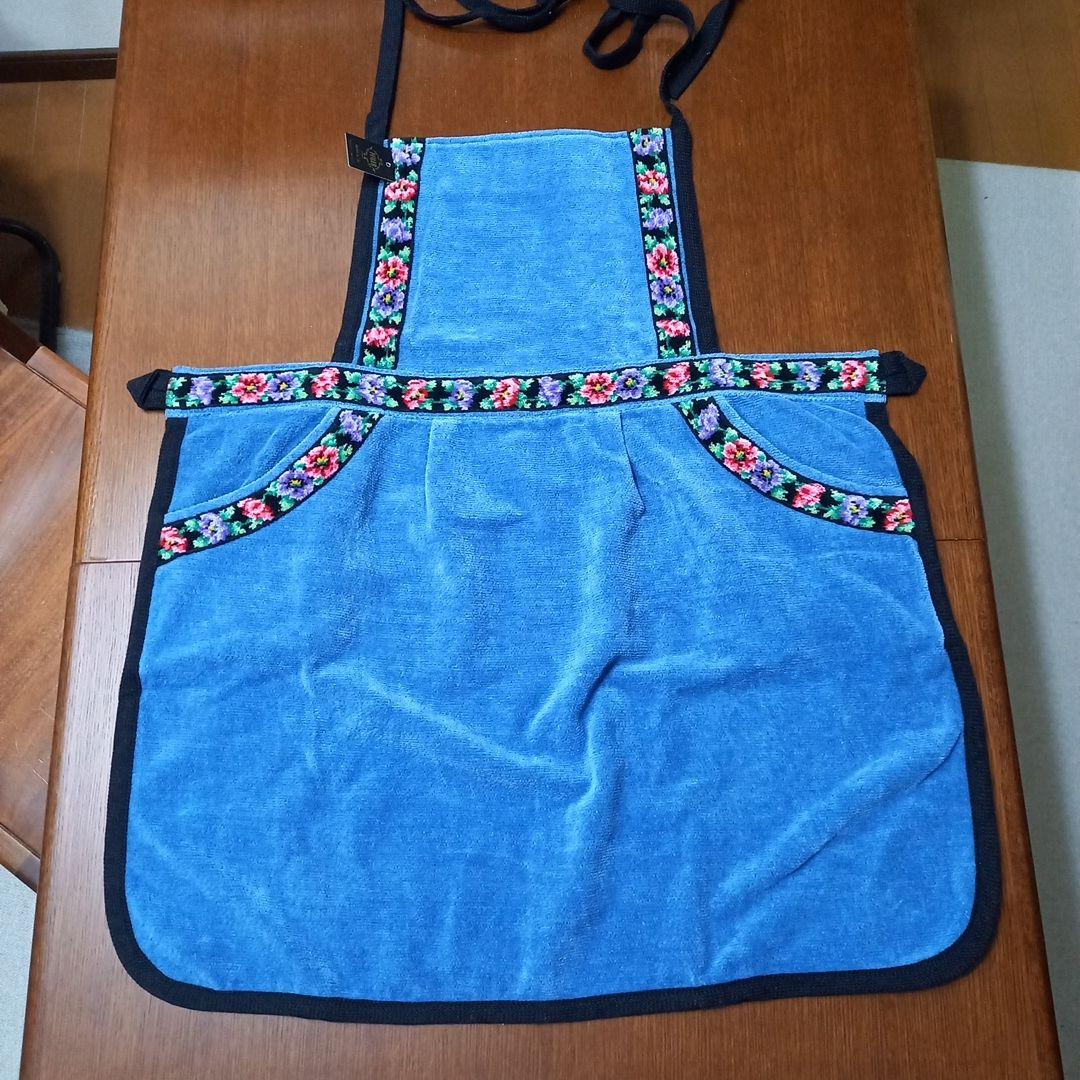 ネコちゃん　フェイラー　シェニール織エプロン