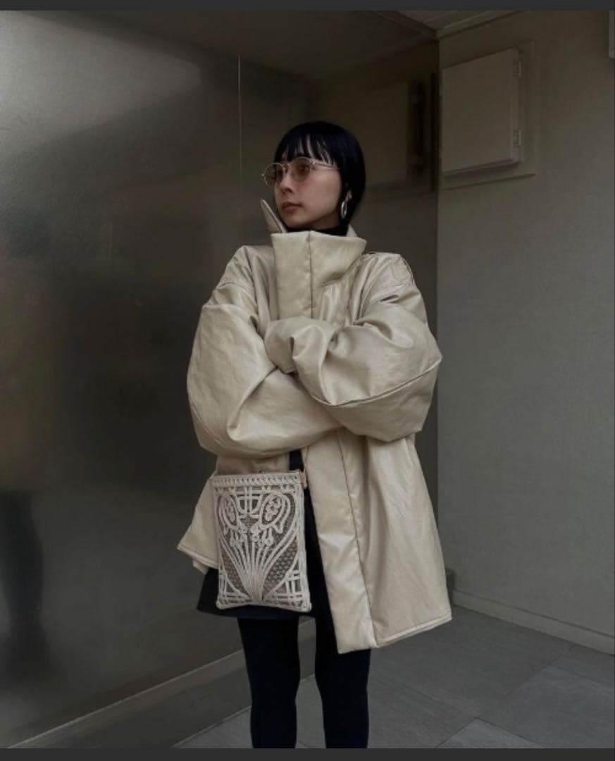 ジャケット・アウター natumiPASTING LIKE SYNTHETIC LEATHER