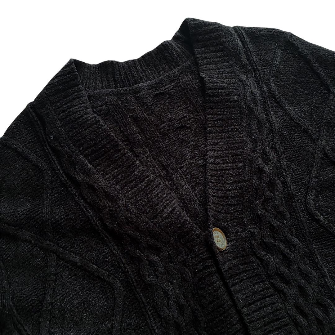ABYTS ケーブルニットカーディガン　ブラック　サイズ2 佐藤健