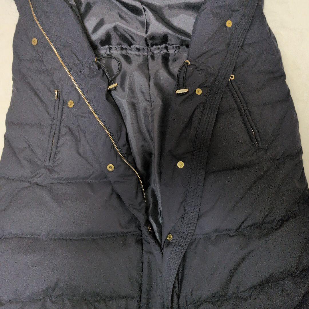 IENA イエナ タフタ ロングダウンコート ネイビー 濃紺 Lサイズ(40)