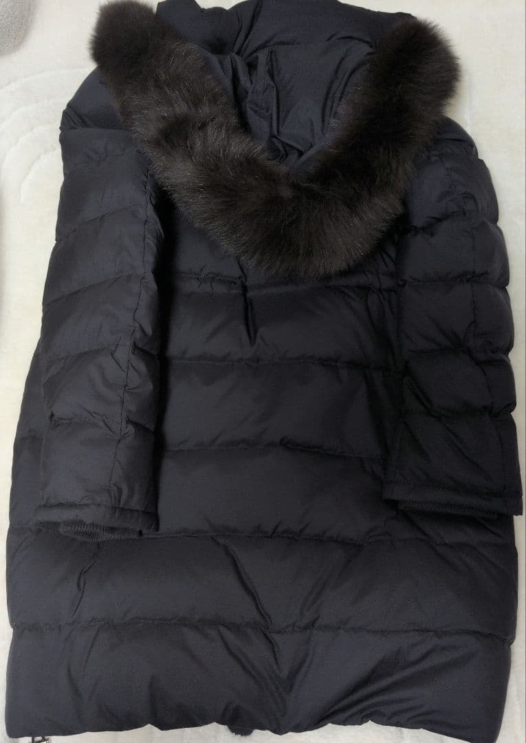 IENA イエナ タフタ ロングダウンコート ネイビー 濃紺 Lサイズ(40)