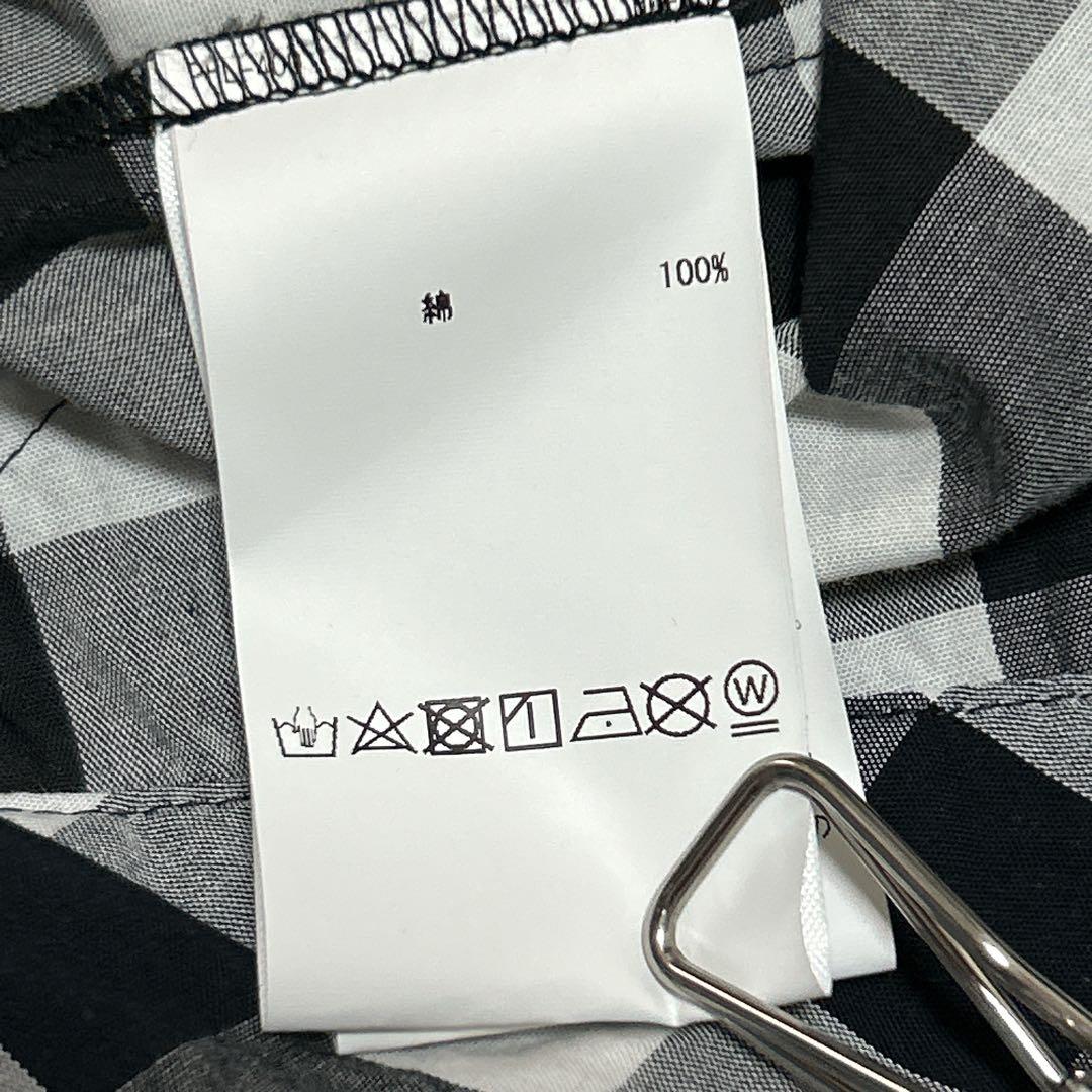 ピンクハウス　ギンガムチェック　ブラウス　ピコフリル　リボン　試着のみ【Ｐ34】