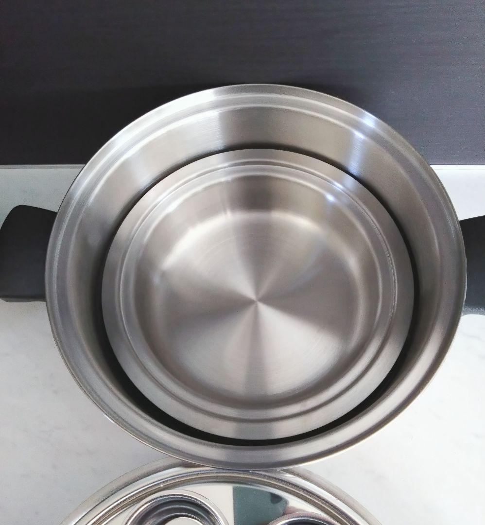 Amway Queen アムウェイ クィーン ステンレススチール 蒸し器 鍋