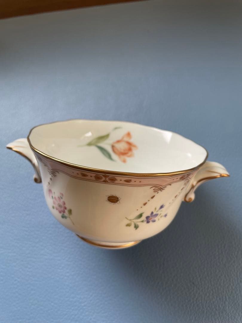 ノリタケ ダイヤモンドコレクション　メゾンフルール二人用食器セット　スープカップ