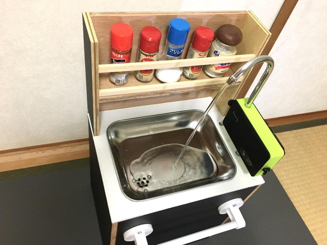 車中泊用ミニシンク、ギャレー4L（ウォーターポンプは付属しません）ブラック