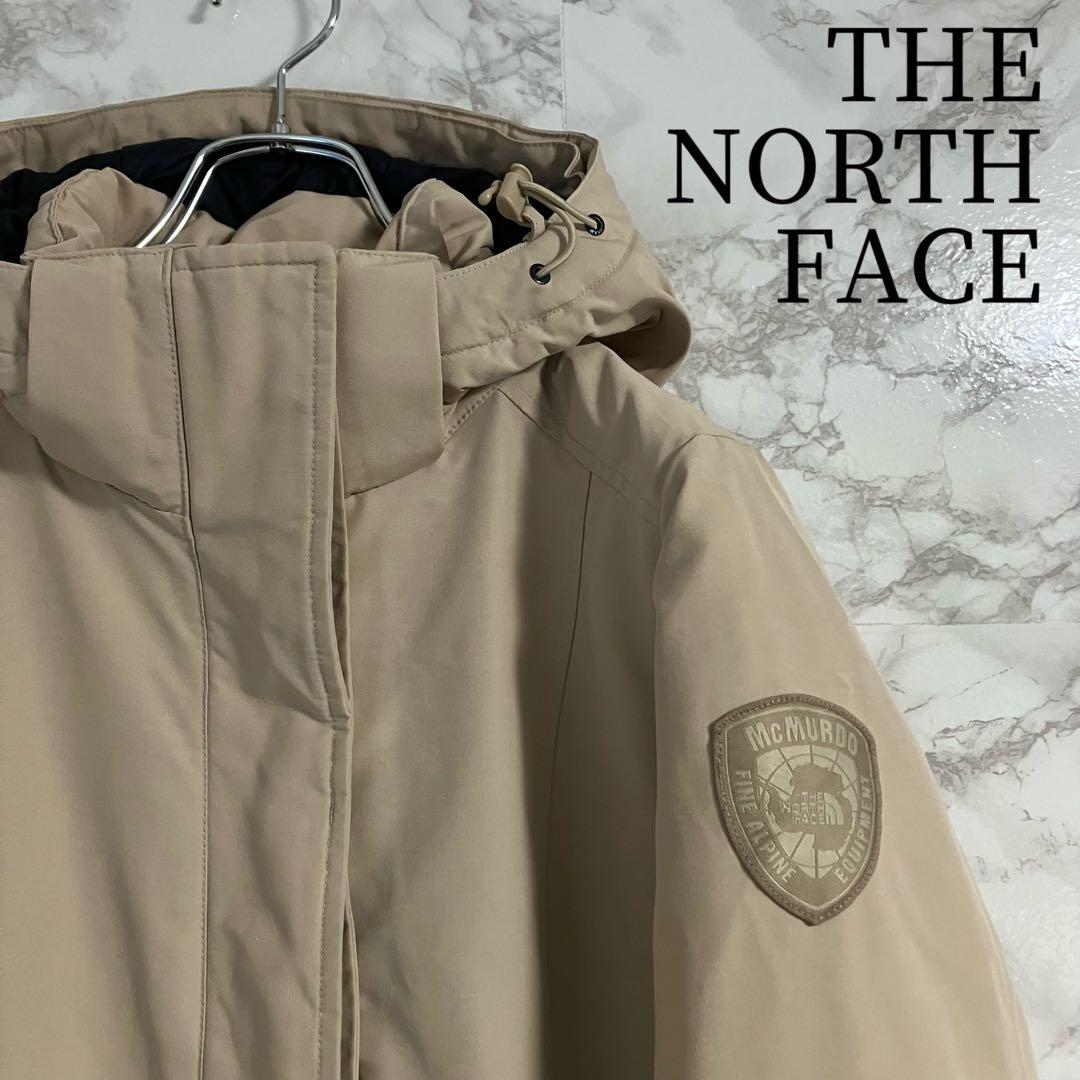 ノースフェイス　マクマードパーカー　ワンポイント刺繍　ダウンコート　ベージュ　Ｍ