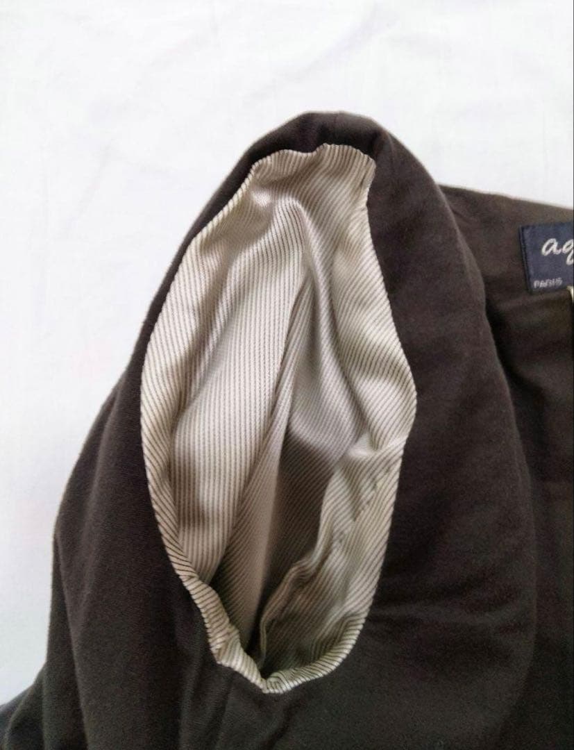 はーるおり　アニエスベー　レザージャケット　ナポレオンジャケット