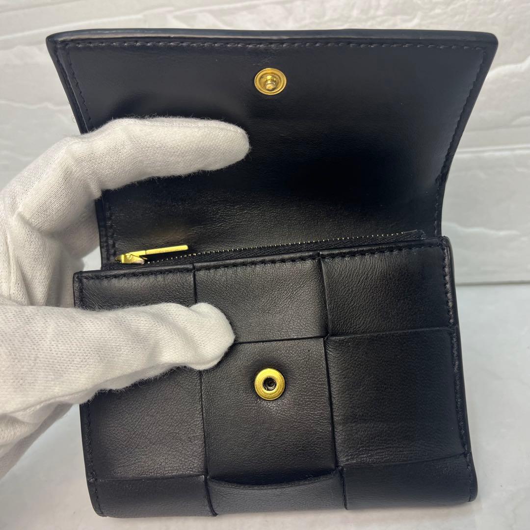 BOTTEGA VENETA 財布 ボッテガヴェネタ カセット三つ折り IC搭載