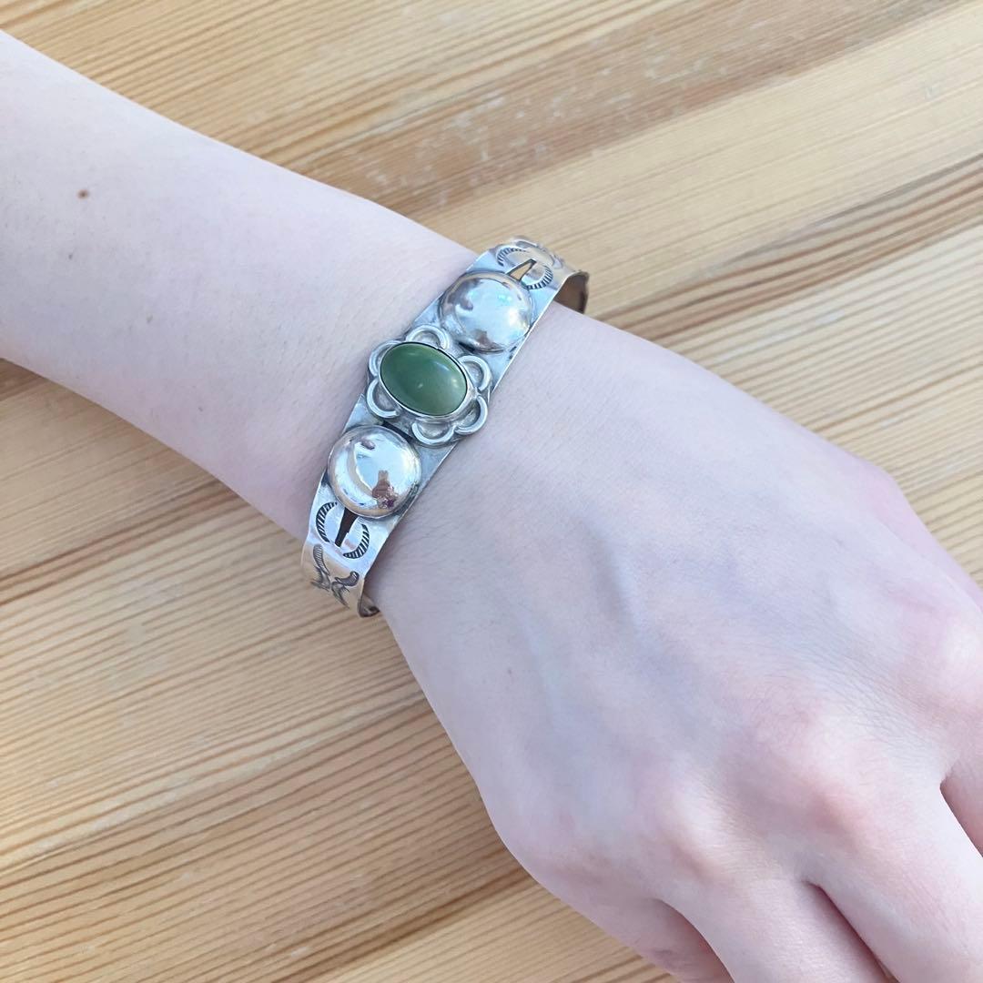 40s フレッドハービースタイル ターコイズ バングル シルバー