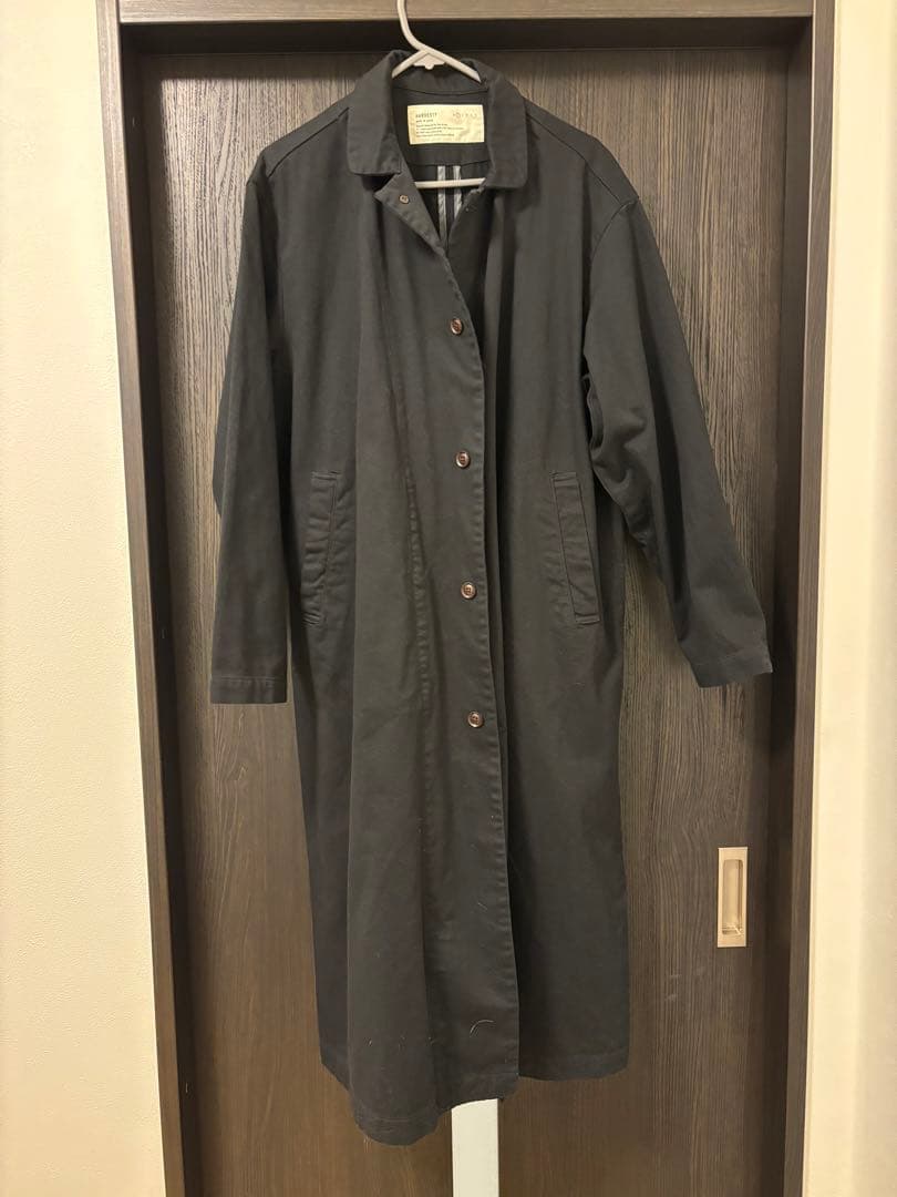 HARVESTY ハーベスティチノクロスオーバーコート ブラック