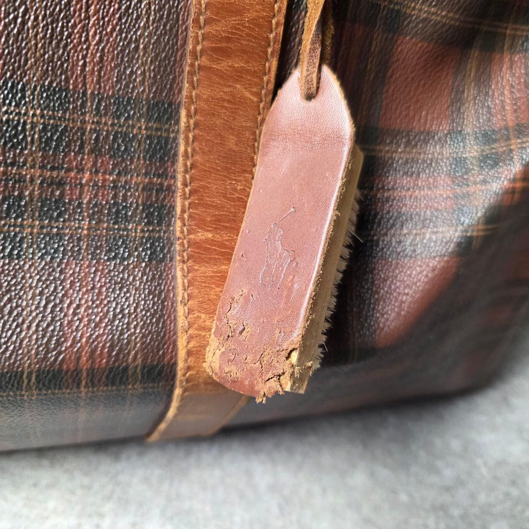 POLORALPHLAURENラルフローレン2wayボストンバッググレンチェック