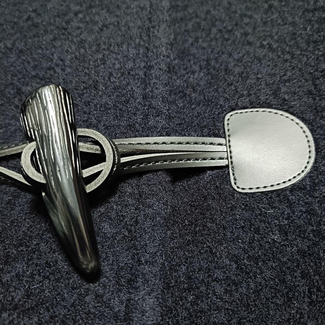 【極美品】クレストブリッジ ダッフルコート ゴールド金具 ダークネイビー 38