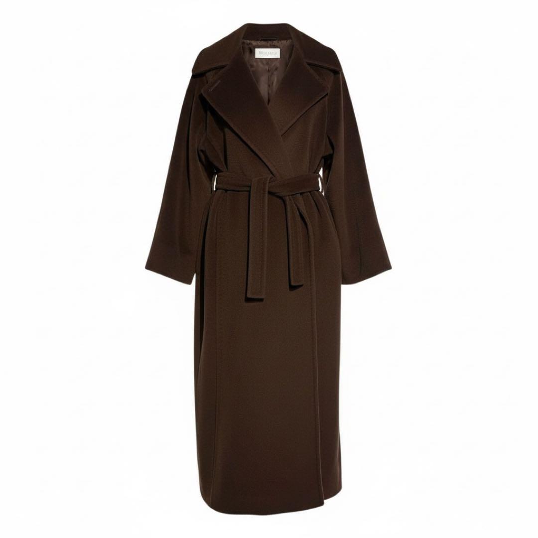 マックスマーラ マニュエラ カシミヤ ベルテッドコート 大きいサイズ 42