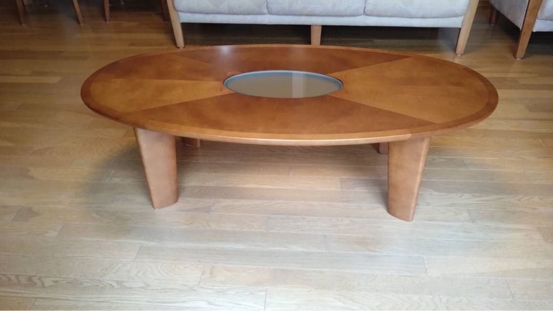 マルニ木工 ローテーブル ガラスつき maruni