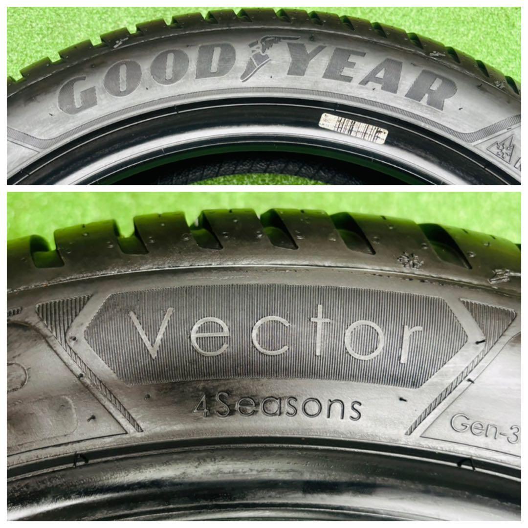 グッドイヤー ベクトル4シーズン. 225/45R17. 2024年フランス製。