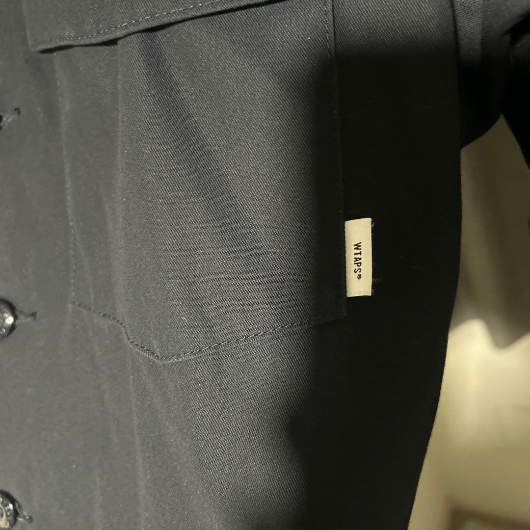 WTAPS ブラック 長袖シャツ X 01 ミリタリーシャツ