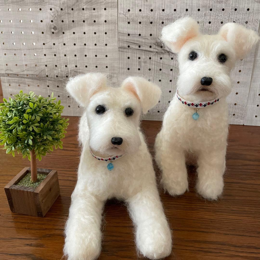 羊毛フェルト　ミニチュアシュナウザー　リクエストページ