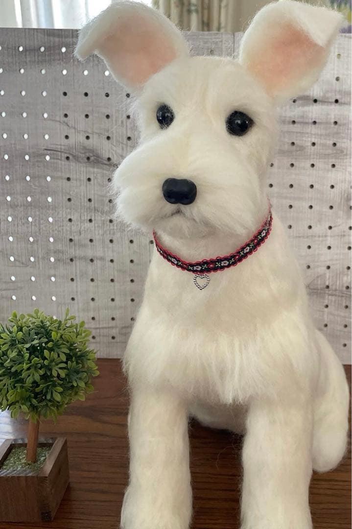 羊毛フェルト　ミニチュアシュナウザー　リクエストページ