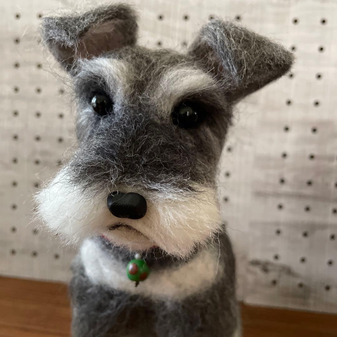 羊毛フェルト　ミニチュアシュナウザー　リクエストページ