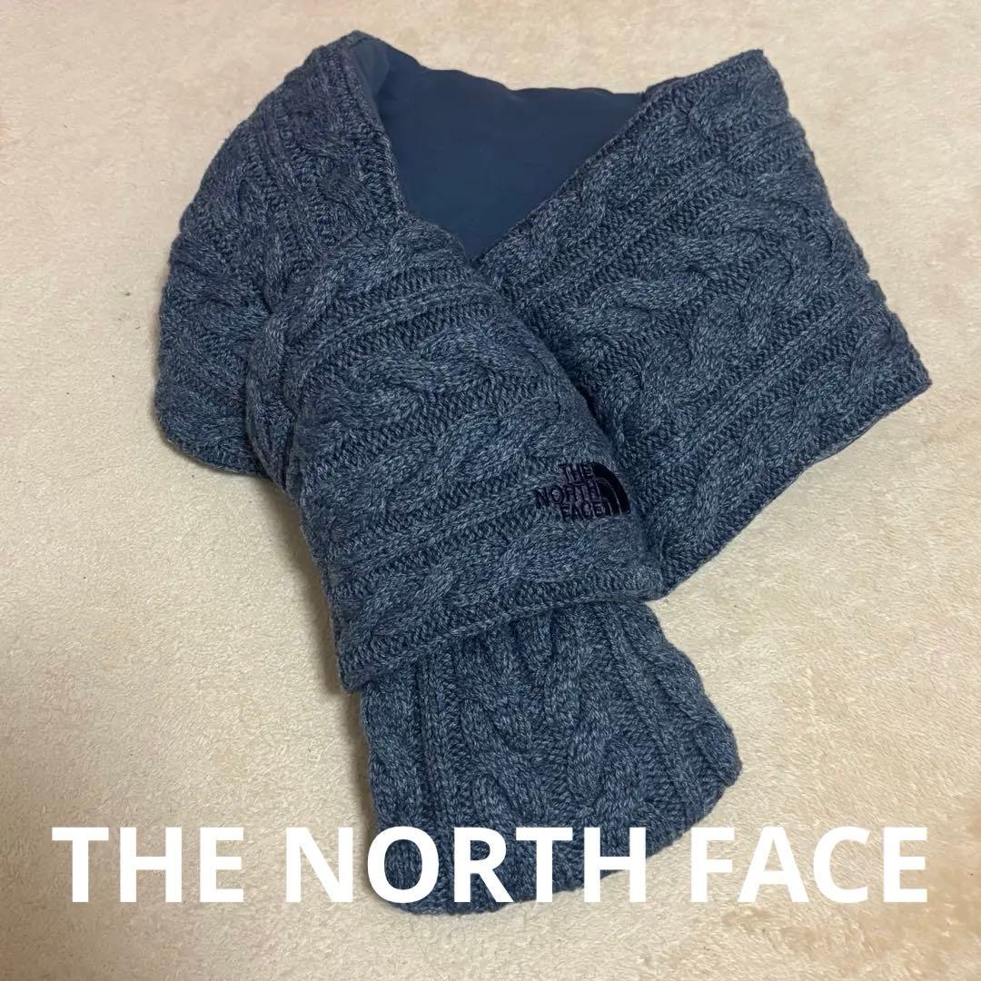 韓国購入品⭐︎希少 THE NORTH FACE ケーブル編み マフラー ネイビー