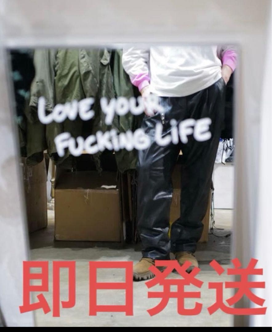 パンツ anytee Fragments Leather Officer Pants