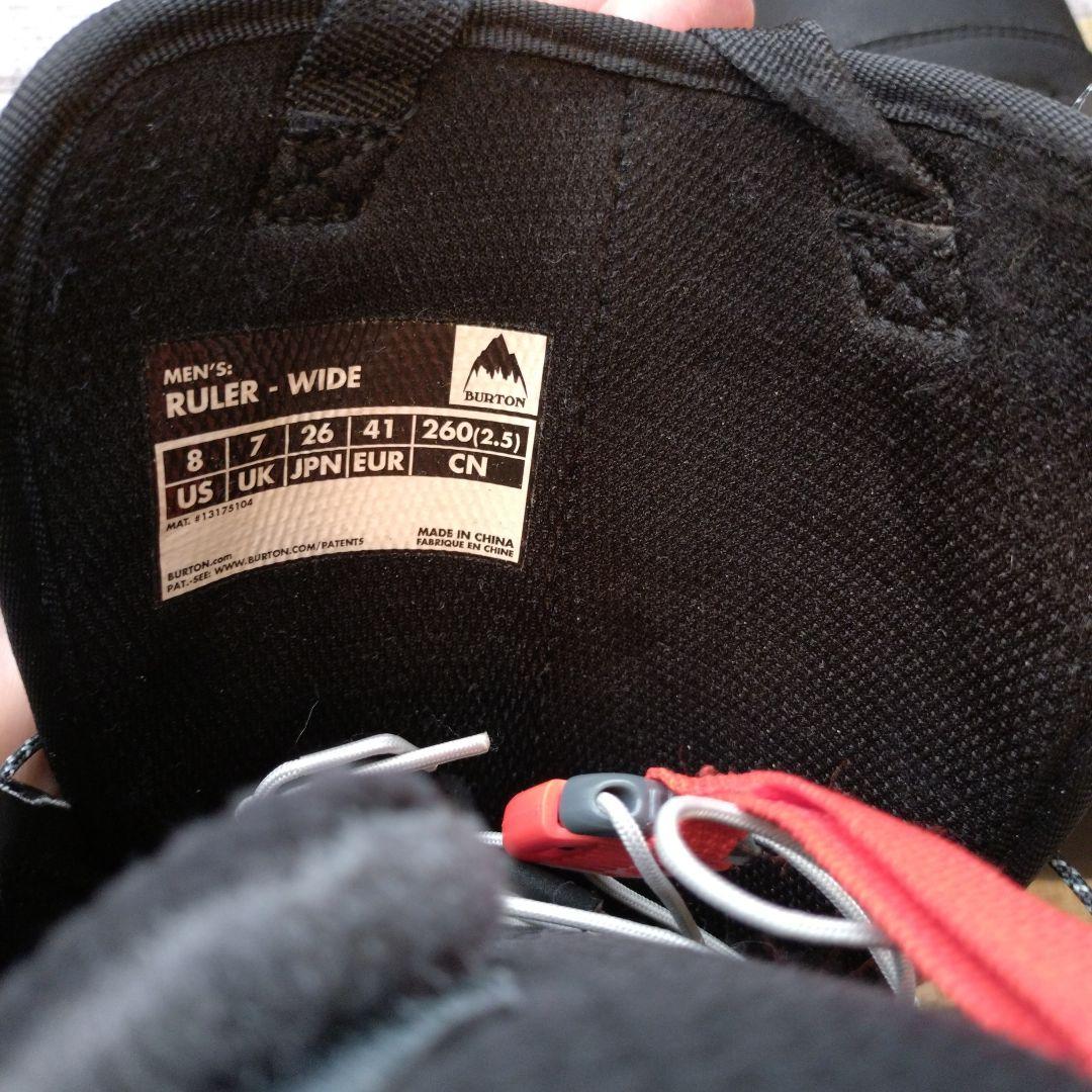 バートン　スノーボードブーツ　ルーラー　ワイド 26cm