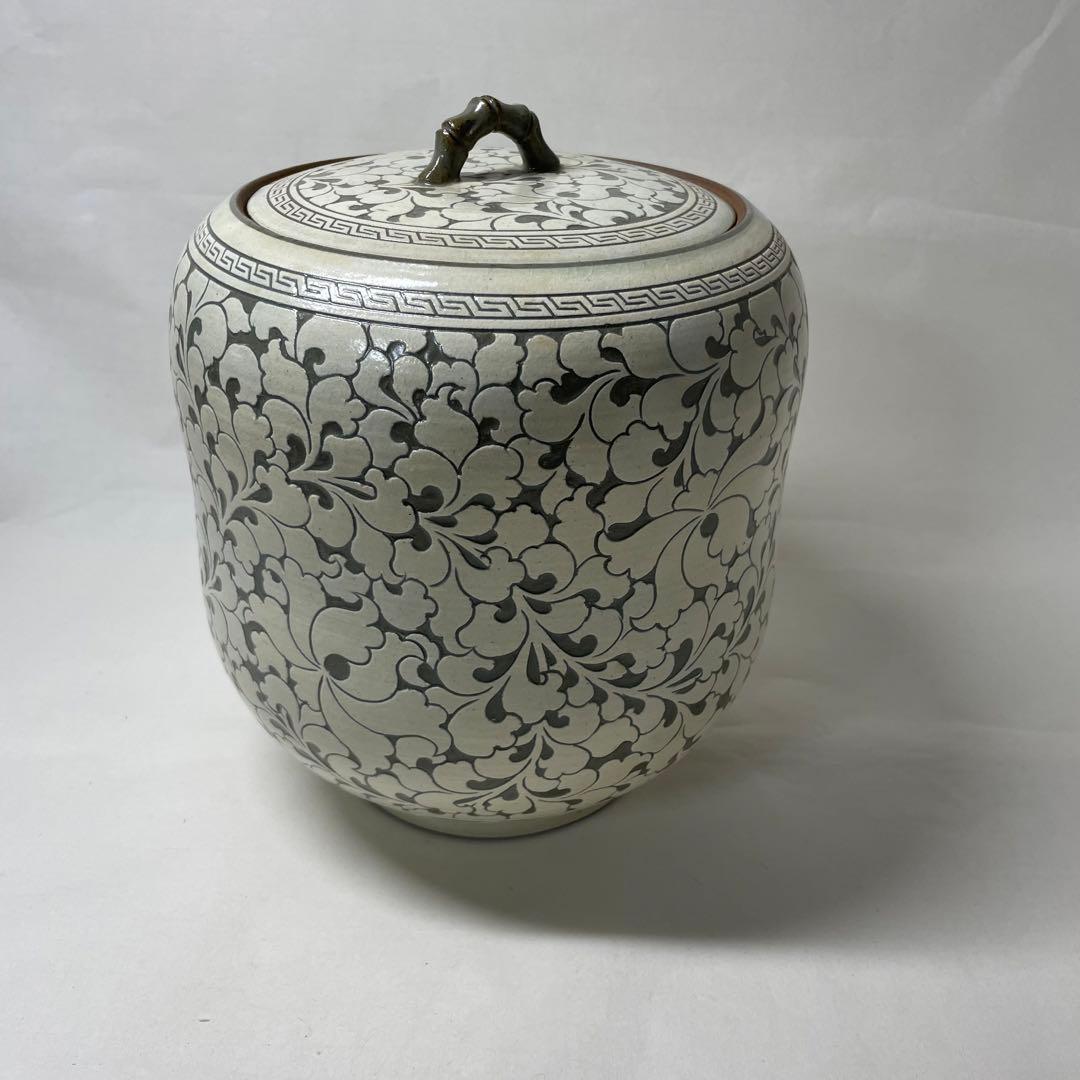 FA38⑨ 奇泉アラベスク風模様茶道具4点セット