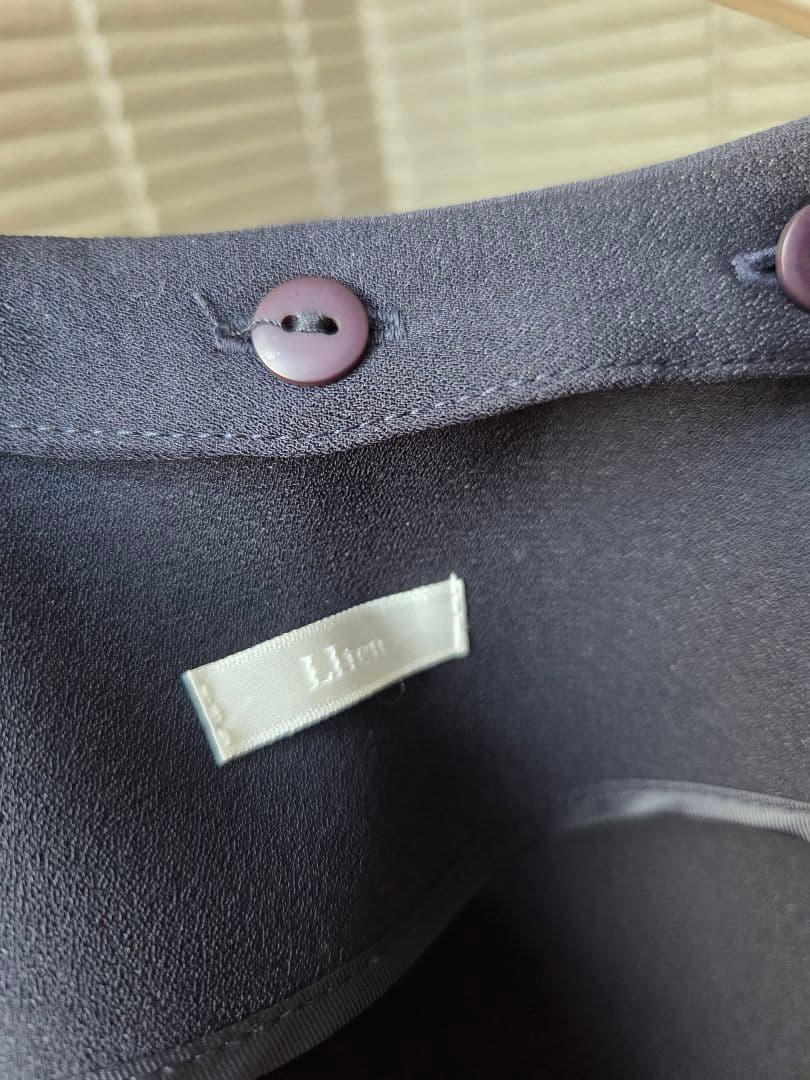 ★タグ付き 未使用 Liten リテン セーラーカラーコート ネイビー