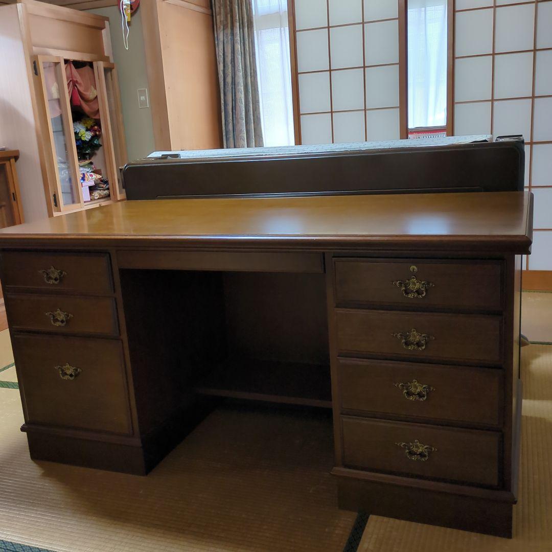 カリモク　コロニアル　両袖机　エグゼクティブ