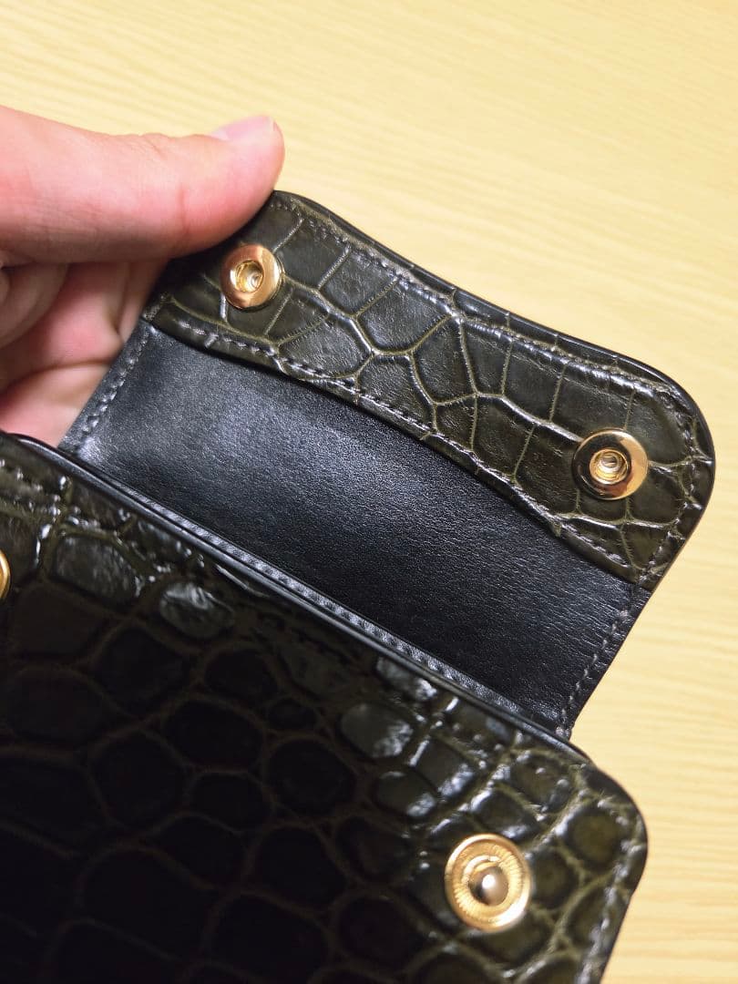 【1点物】ENO クロコ　カーキ色