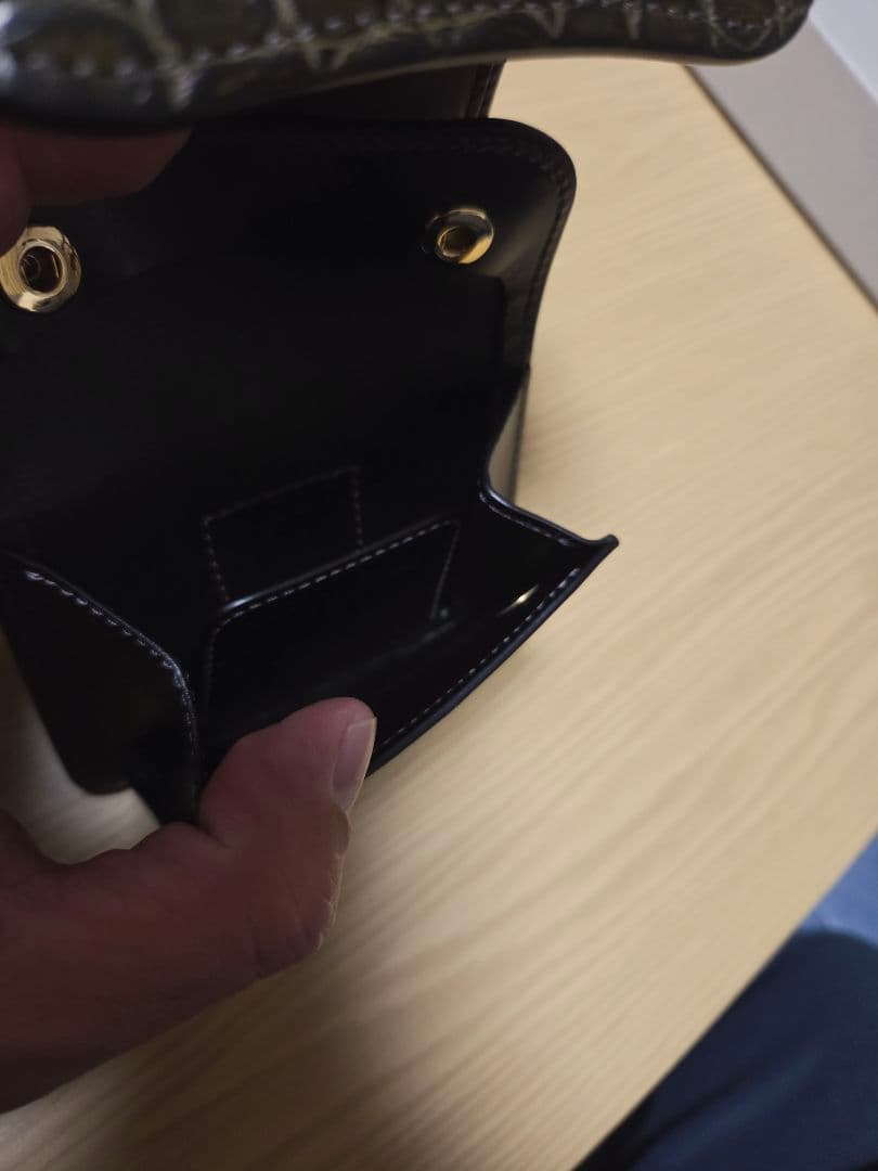 【1点物】ENO クロコ　カーキ色