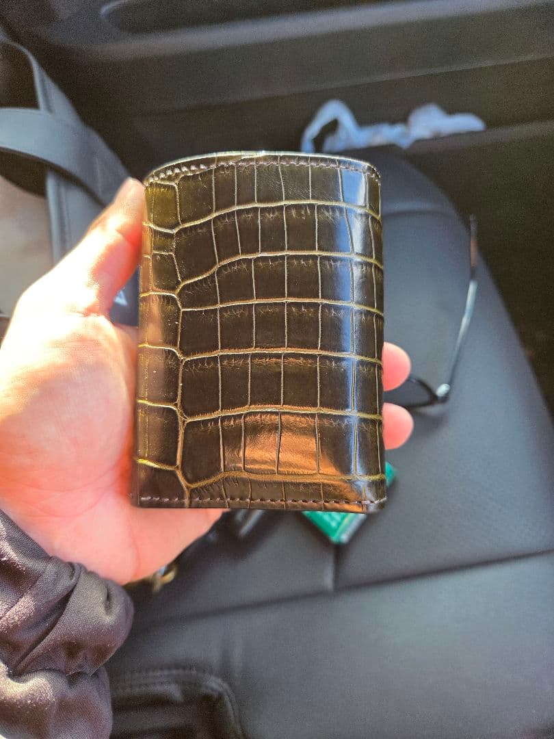 【1点物】ENO クロコ　カーキ色