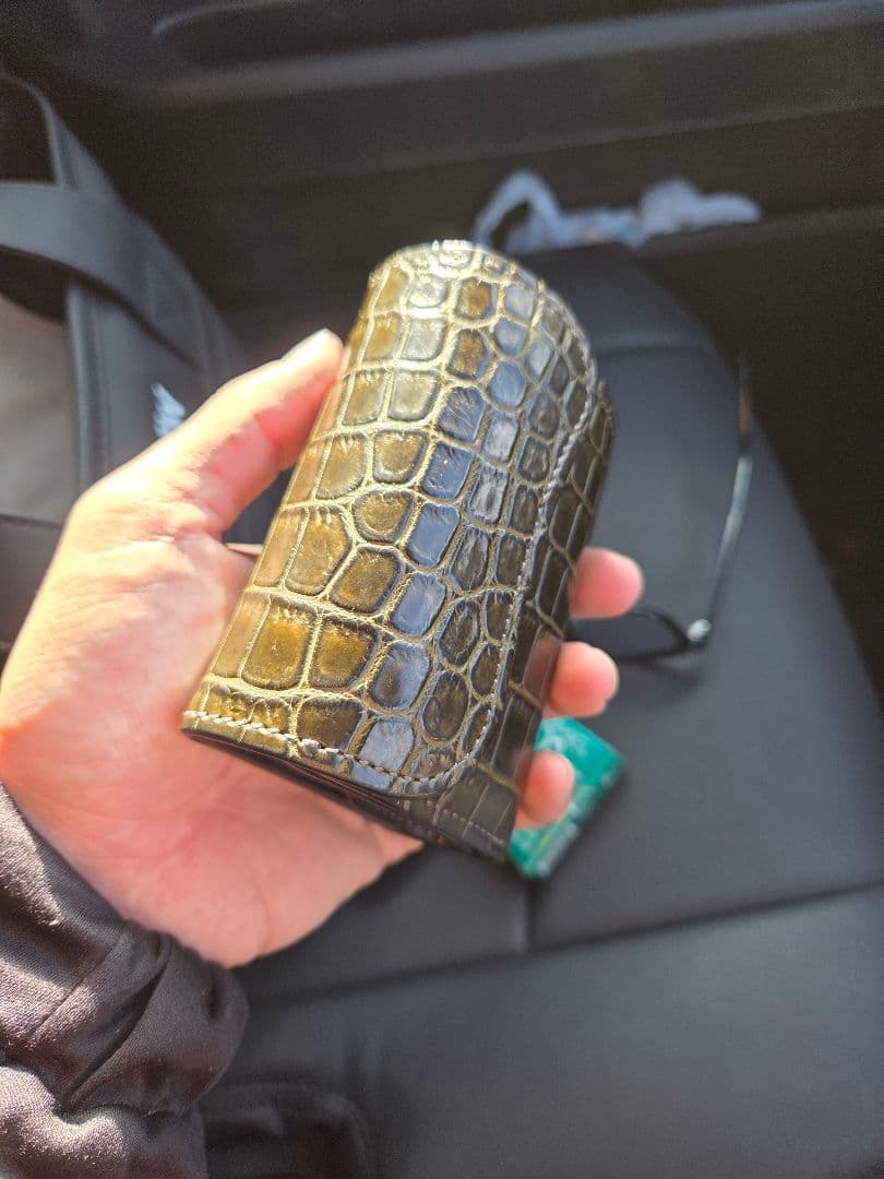 【1点物】ENO クロコ　カーキ色