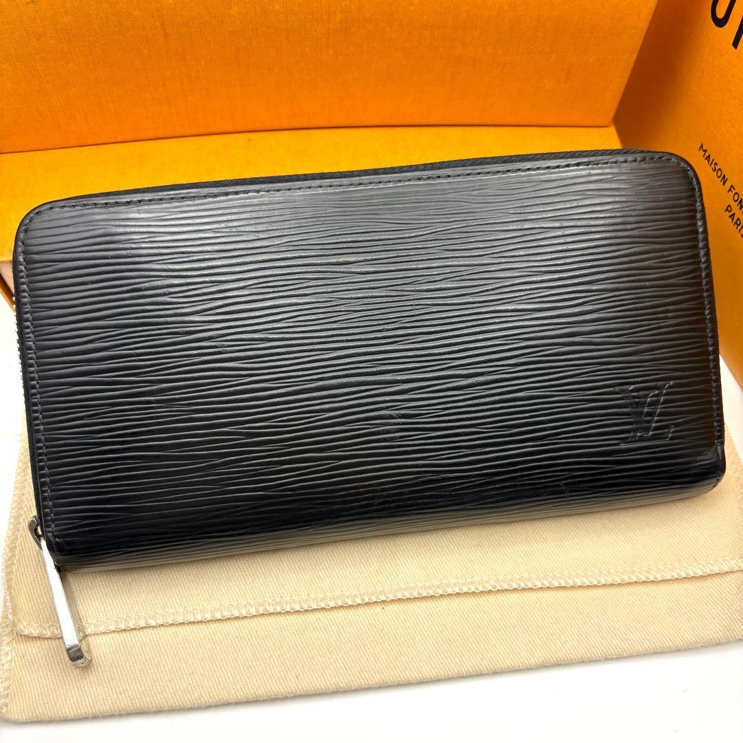 【新型】 ルイヴィトン ジッピーウォレット エピ ラウンドファスナー 長財布 黒