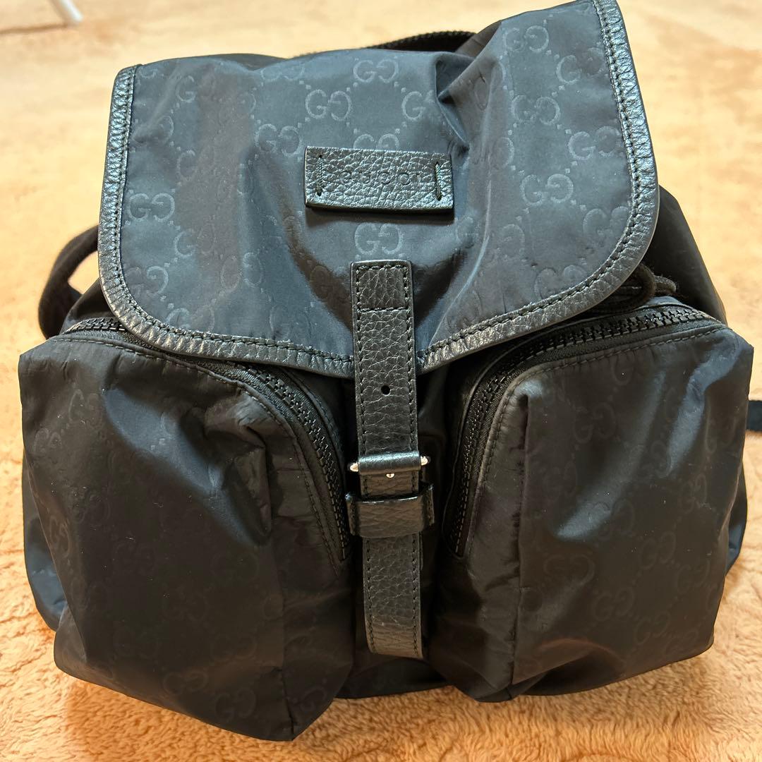 GUCCI ブラックナイロンリュック