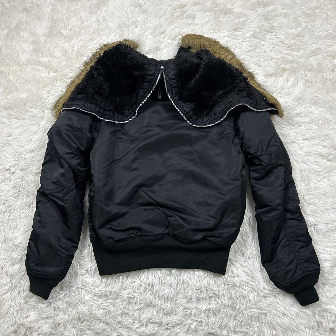 美品　アルファインダストリーズ　N-2B 黒　フライトジャケット　ブラック