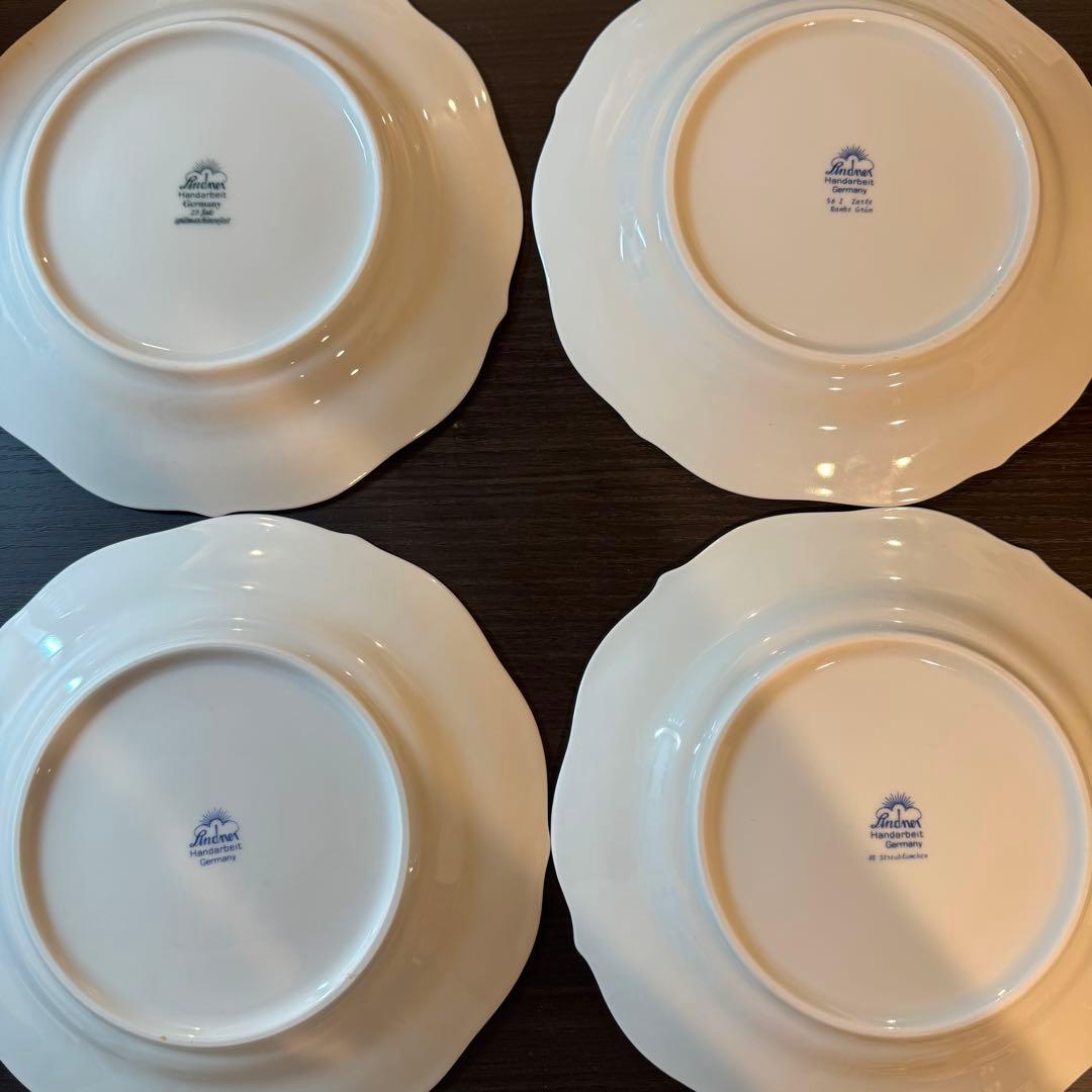 リンドナー　20cm 皿　4枚セット