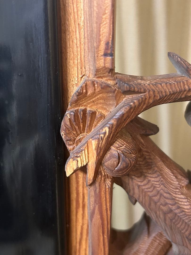 欄間　一対　七福神　建具