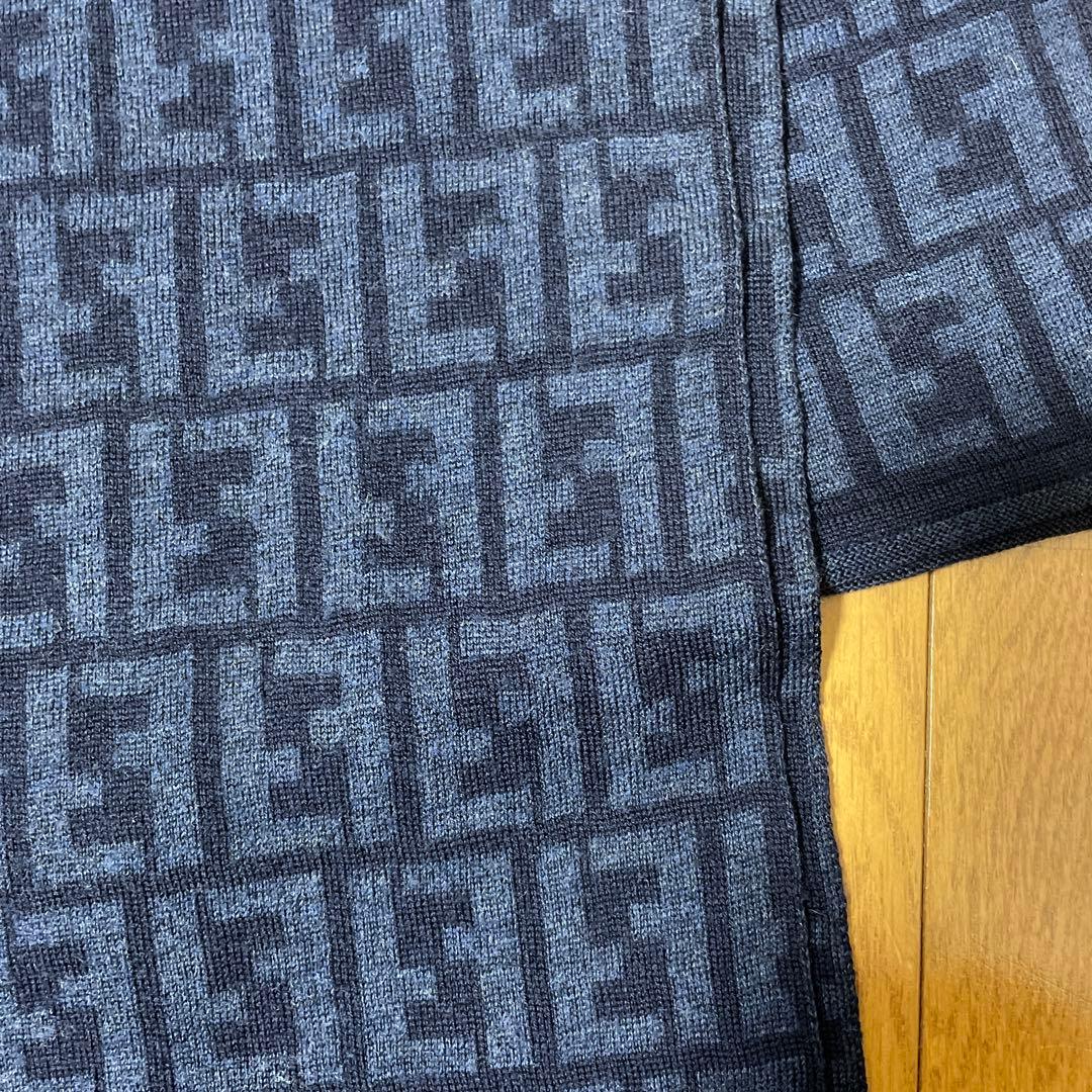 ヴィンテージ フェンディ ウールマフラーフェンディ モノグラム ラムウール