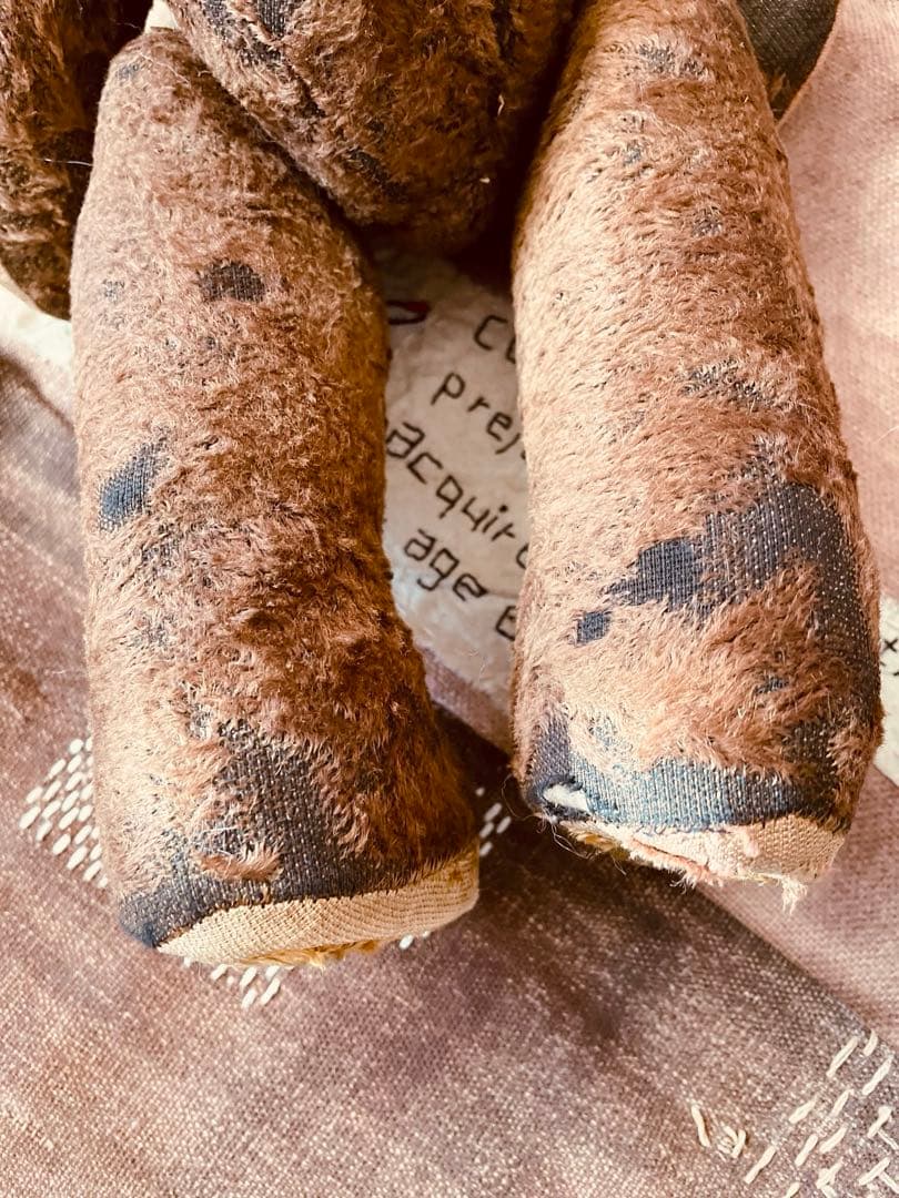 フランス　ブラウン　ヴィンテージベア　アンティークベア　JPM