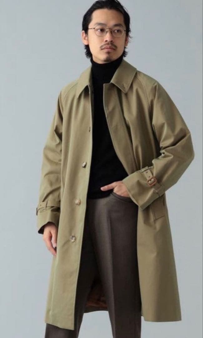 BEAMS F ビームス シングル ラグランスリーブ ベルテッドコート　42