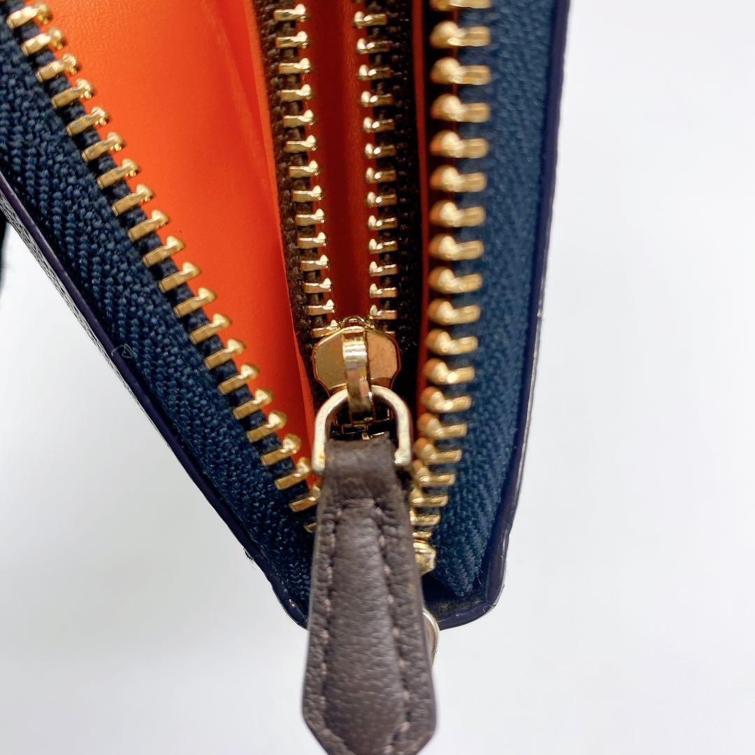 オポッサム 様　Paul Smith ポールスミス 長財布 ネイビー 牛革