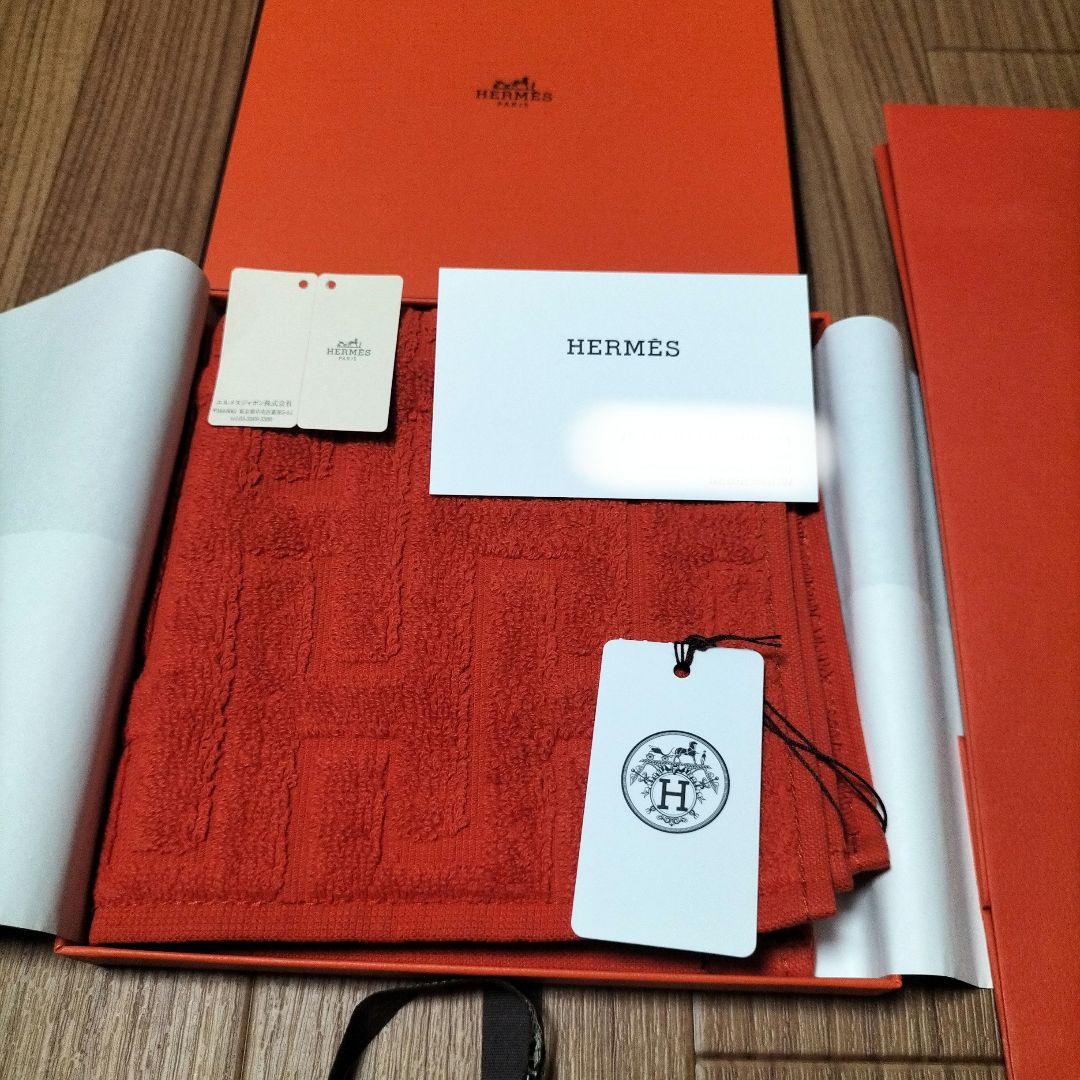 ゆうゆうん　新品未使用 HERMES 高島屋 ギフト タオルハンカチ