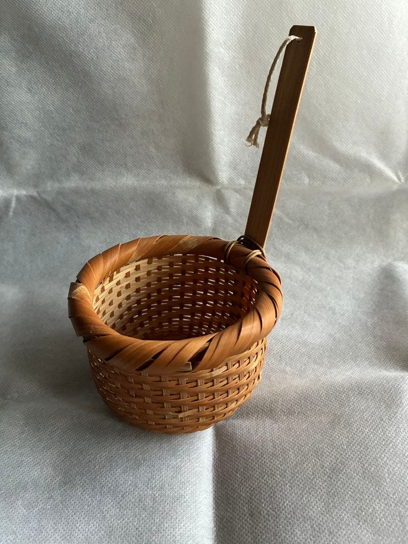 希少　伍竹庵　味噌漉し笊