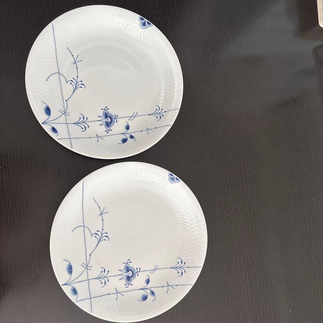 【未使用】ロイヤルコペンハーゲンブルーパルメッテ　26cm✖️2