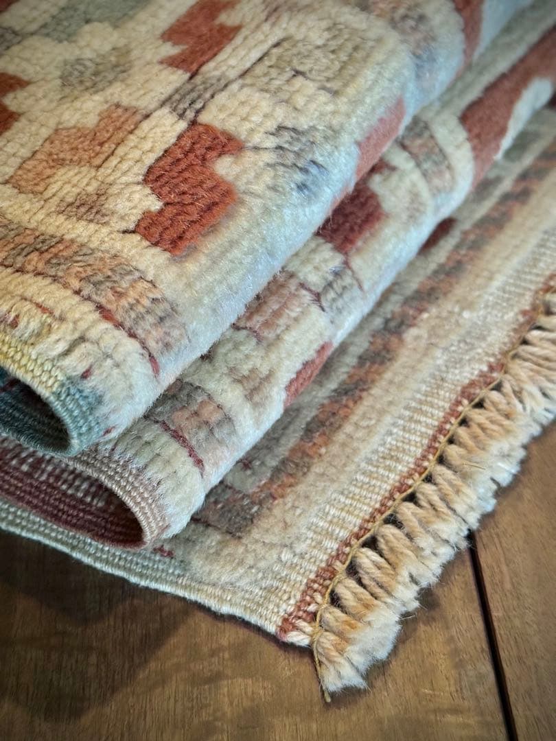 トライバルラグ　ヴィンテージラグ　コーカサス　アゼルバイジャン　クルド族　美品