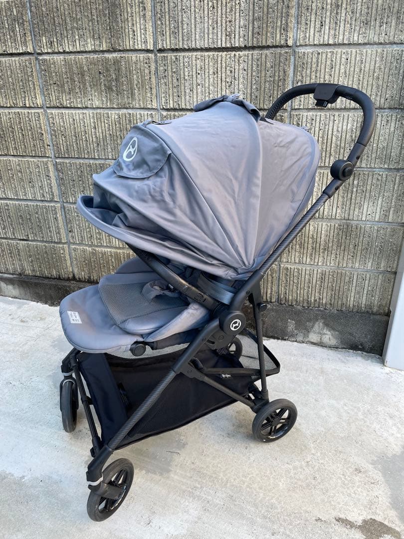 Cybex melio サイベックス メリオ カーボン グレー レインカバー付き