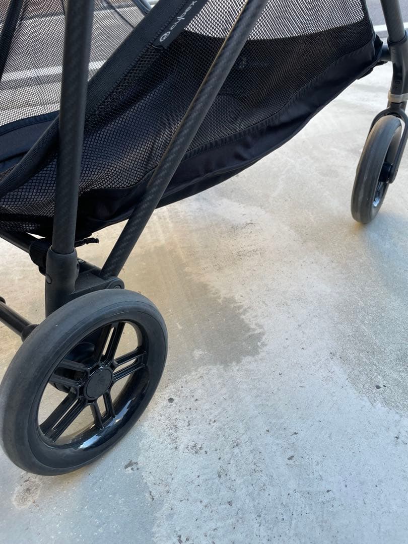 Cybex melio サイベックス メリオ カーボン グレー レインカバー付き